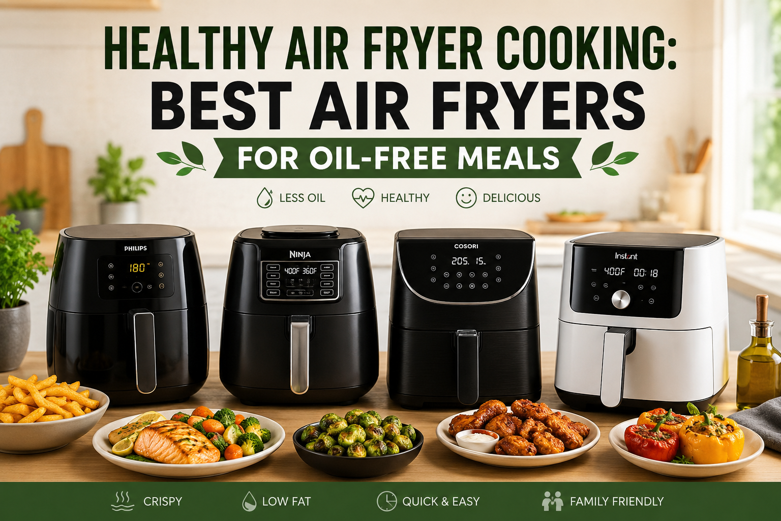 Healthy Air Fryer Cooking: Best Air Fryers for Oil-Free Meals